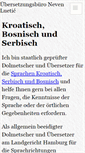 Mobile Screenshot of kroatisch.biz